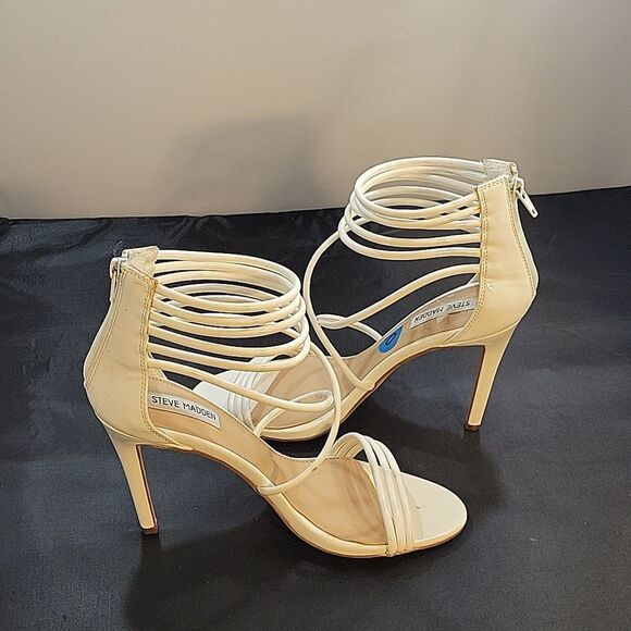 STEVE MADDEN MULTI-STRAP HIGH HEEL ROUND TOE SANDAL - Picture 7 of 15